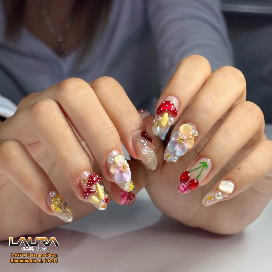 Laura Nail Spa nail work in Bloomington, Illinois